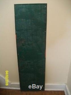 Vtg 1953 Freshup With 7up Soda Pop Embossed Metal Sign 42x 13 VERY RARE