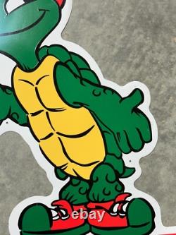 Vtg Advertising sign Snapper turtle Small Engine Mowers Tractor Farm collectible