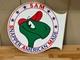Vtg Advertising Sign Snapper Turtle Small Engine Mowers Tractor Plastic Flange