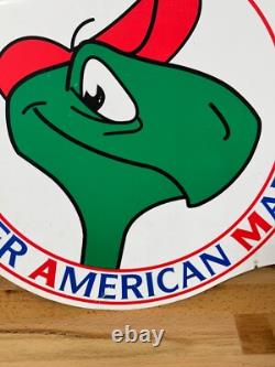 Vtg Advertising sign Snapper turtle Small Engine Mowers Tractor plastic flange