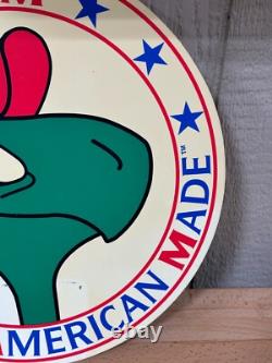 Vtg Advertising sign Snapper turtle Small Engine Mowers Tractor plastic flange