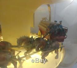 Vtg Budweiser Clydesdale Parade Carousel Beer Light Motion Rotating Sign As Is