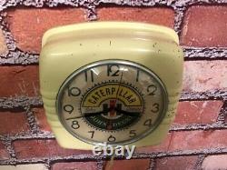 Vtg Caterpillar-john Deere Old Tractor Dealer Farm Store Advertising Wall Clock