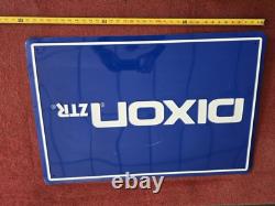 Vtg DIXON ZTR Riding Lawn Mower Dealer Aluminum Embossed Advertising Sign