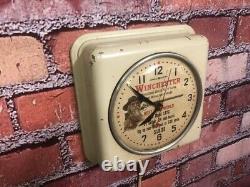 Vtg Ge Winchester Gun Shop Dealer-old Rifle Advertising Display Wall Clock Sign