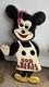 Vtg God Bless America Mickey Mouse Wood Sign Store Display Cartoon Animation