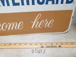 Vtg Lot 1960s BankAmericard Gas Master Charge Credit Card Double-Sided Sign