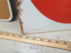 Vtg Lot 1960s BankAmericard Gas Master Charge Credit Card Double-Sided Sign