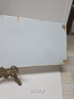 Vtg U. S. A. United Structures Of America Porcelain Sign 18 E Pluribus Unum Eagle