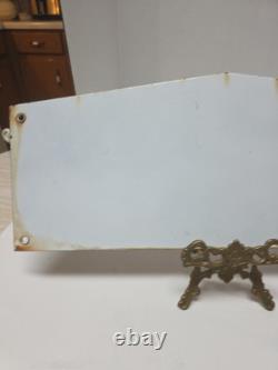 Vtg U. S. A. United Structures Of America Porcelain Sign 18 E Pluribus Unum Eagle