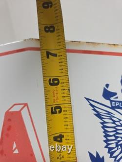 Vtg U. S. A. United Structures Of America Porcelain Sign 18 E Pluribus Unum Eagle