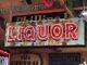 Wow! Vintage Liquor Double Sided Neon Sign Antique Patina Pub Bar Mancave Tavern