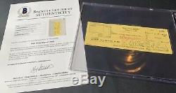 Walt Disney Signed Autograph Bank Check Signature Vintage Disneyland Beckett BAS