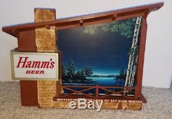 Working Vintage Hamm's Beer Starry Skies motion light lighted sign for Man Cave