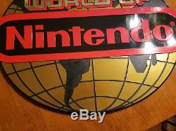 World of Nintendo Retro Sign Globe NES SNES Display Vintage classic VG Condition